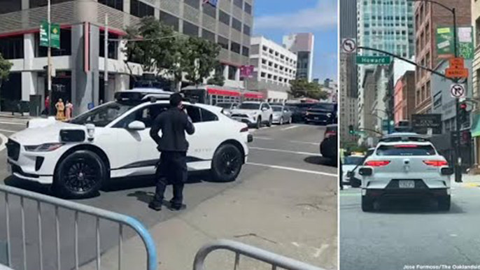 Waymo Car Stops in Middle of San Francisco Street, Resparks Driverless Vehicle Debate