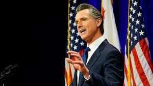 Newsom Is Campaigning, Despite Claiming He’s Not Running for President