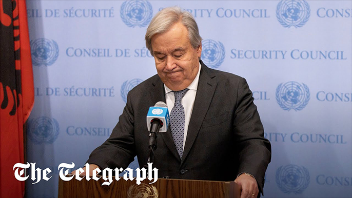 UN Chief Tries to Walk Back Remarks Justifying Hamas Massacre