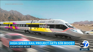 Money Train: Three Billion in Funding for High Speed Rail Line Between Southern California And Las Vegas